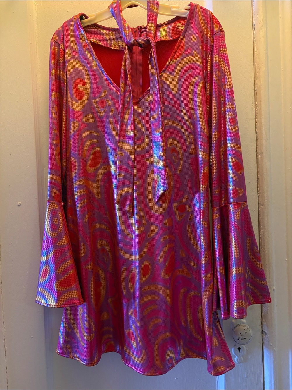 Psychedelic 60’s minidress Halloween costume L